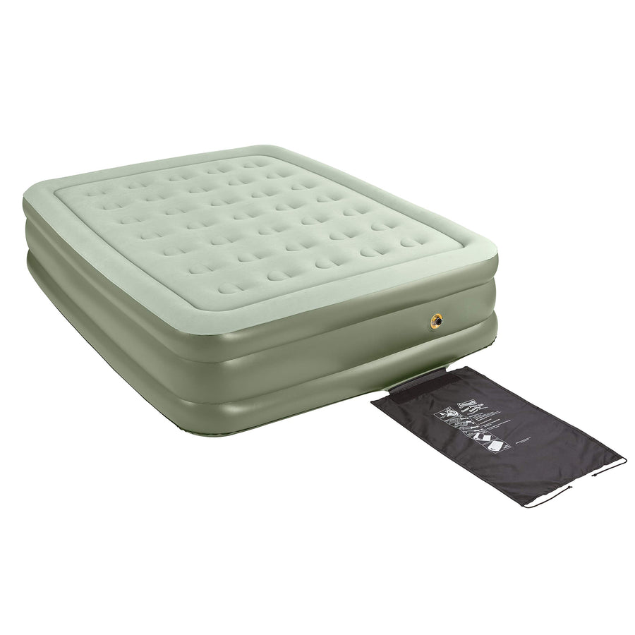 Coleman SupportRest Air Mattress | Double-High Air Bed for Indoor or Outdoor Use , Green