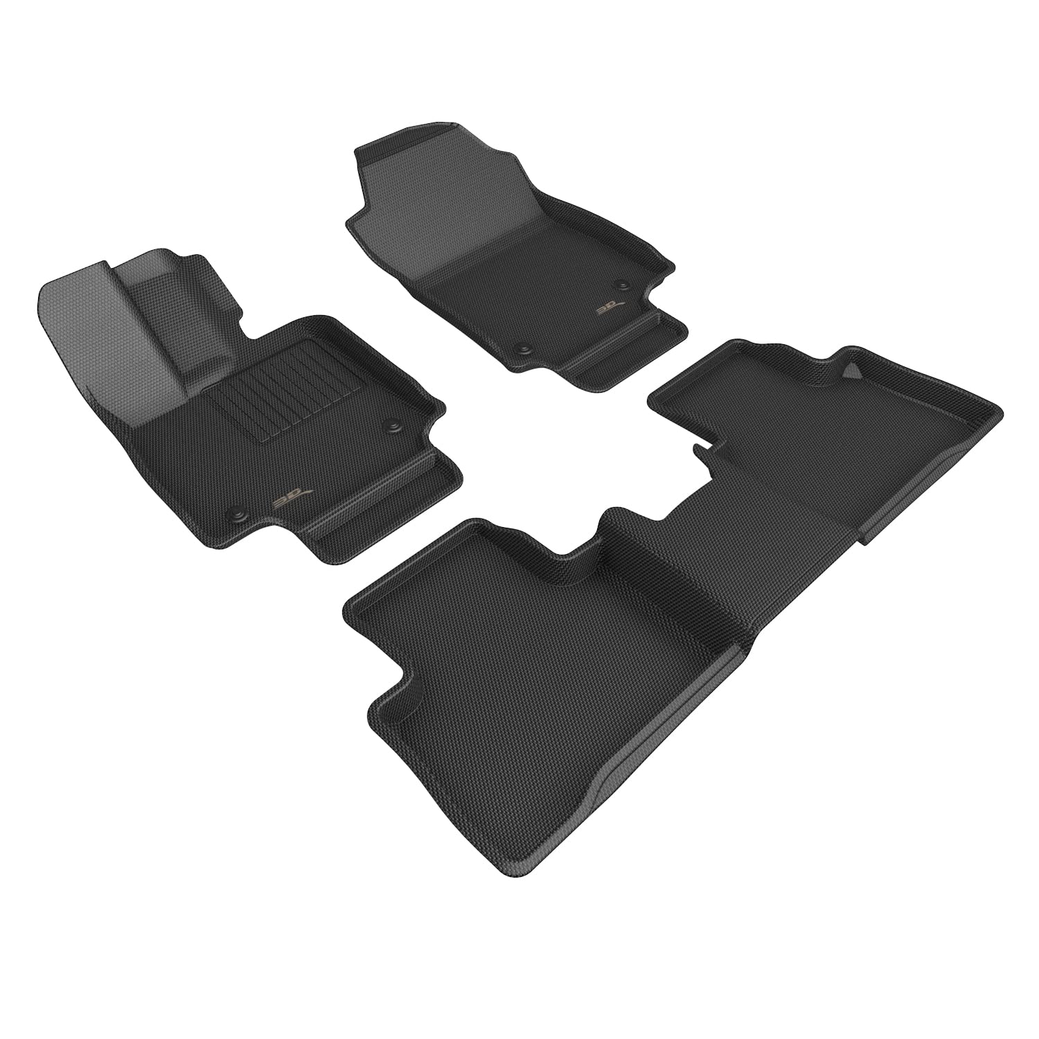 Kagu Floor Mat 3D MAXpider Custom Fit (Black) Compatible with Lexus Nx Gasoline 2022-2025 - Full Set