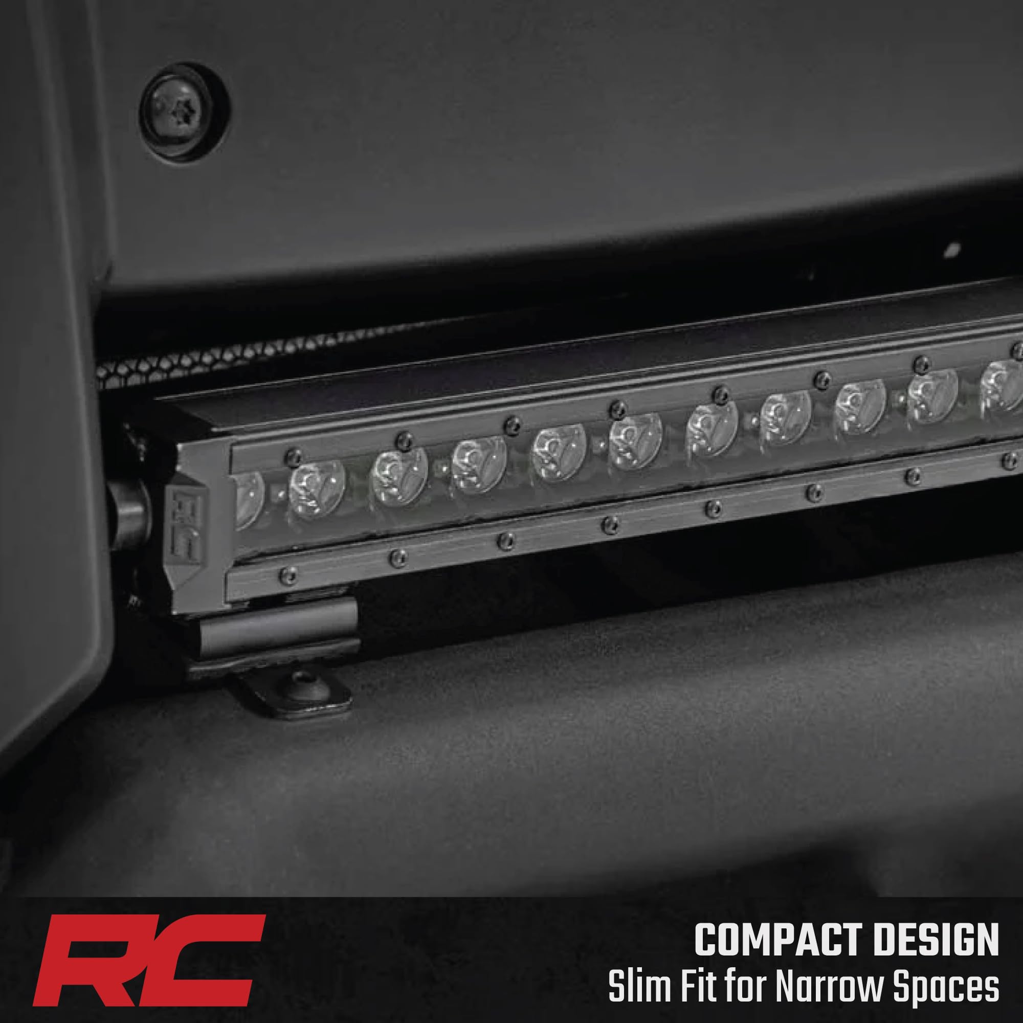 30-Inch Rough Country LED Light Bar with White DRL - 12,000 Lumens, 150W Cree LEDs, Spot Focus Beam for Trucks, Jeeps, UTVs & Off-Road Vehicles