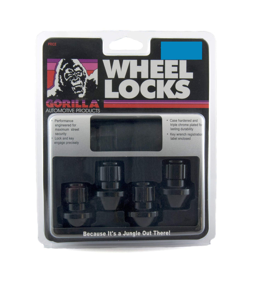 Black Gorilla Automotive Factory Style Wheel Lock Set (14mm x 1.50 Thread Size, 4-Pack)