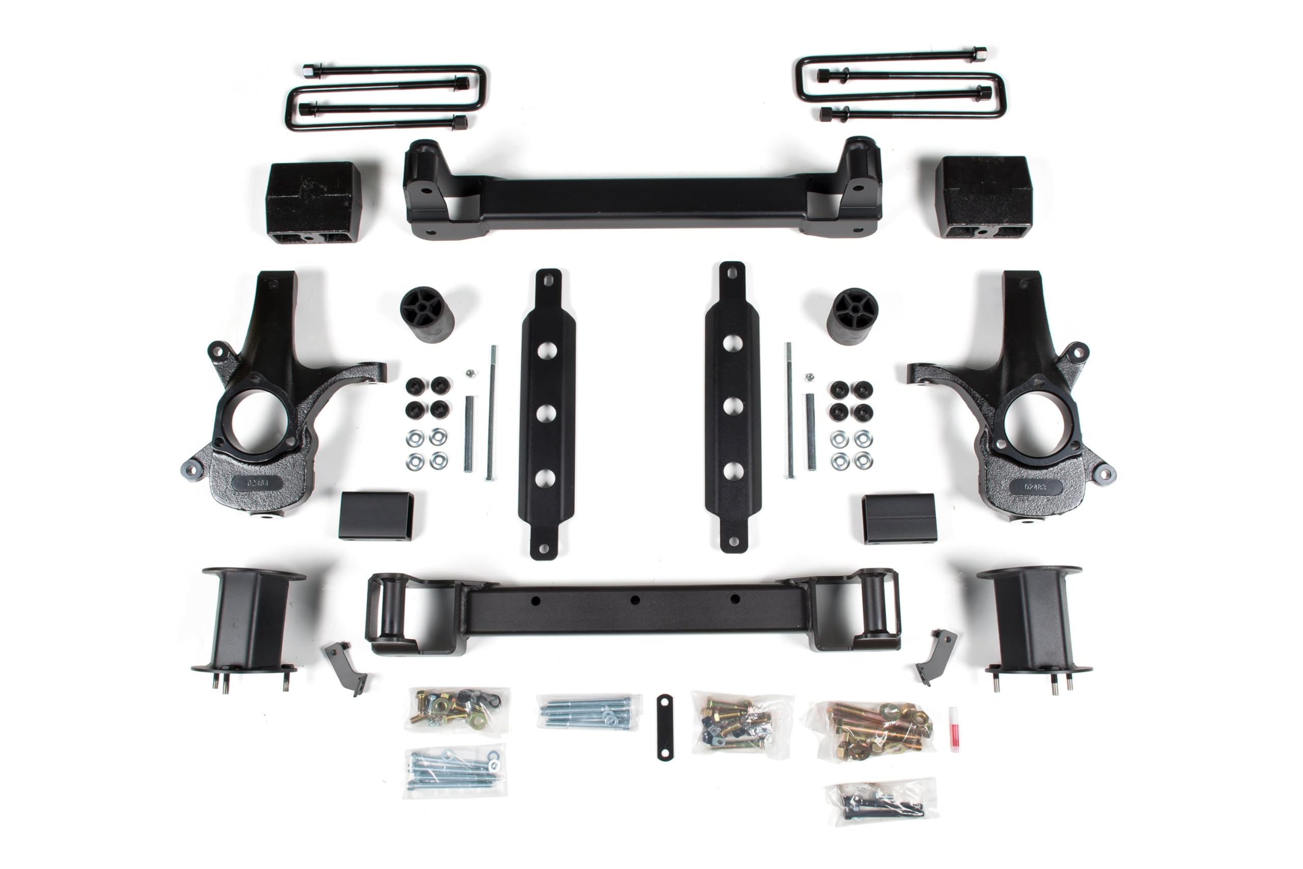 Zone Offroad 2014, 2015, 2016, 2017, 2018 Chevy Silverado/GMC Sierra 1500 RWD | ZONC33N 6.5 inch Full Suspension Lift Kit (Front & Rear) w/Cast Steel Control Arms | Nitro Shocks