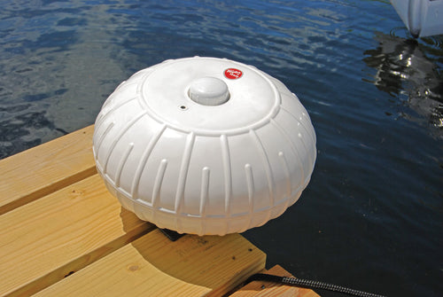 Dock Pro Taylor Made Products Inflatable Dock Boat Wheels – Replacement Dock Wheel, White (18") – Cusions Boats, Protects Docks, Hot-Dipped Galvanized Hardware – 2020108526