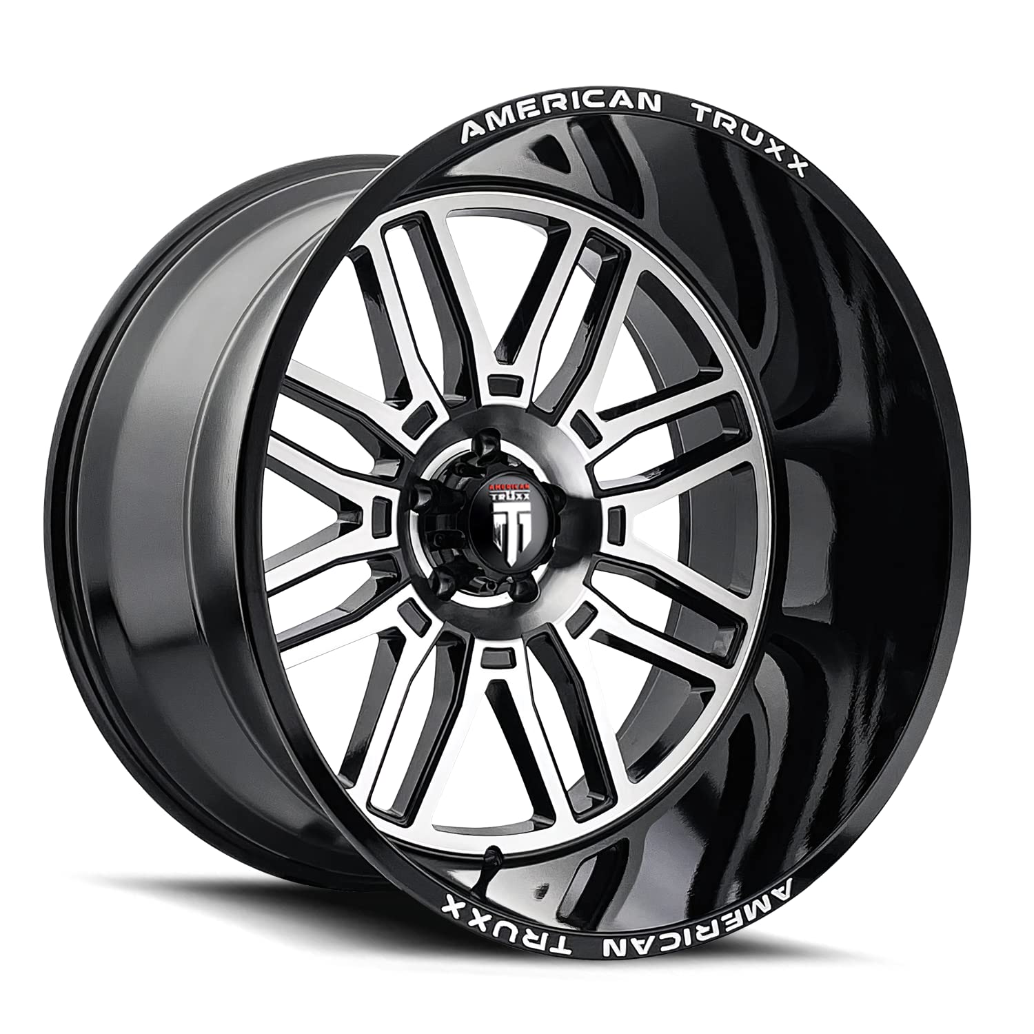 American Truxx AT1915 20x10 Restless 6x5.5-25 Black/Machined Wheel Rim 20" Inch