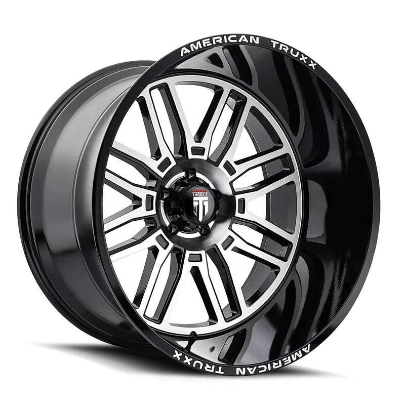 AT1915 Restless American Truxx 24x14 6x135-76mm Black/Machined Wheel Rim