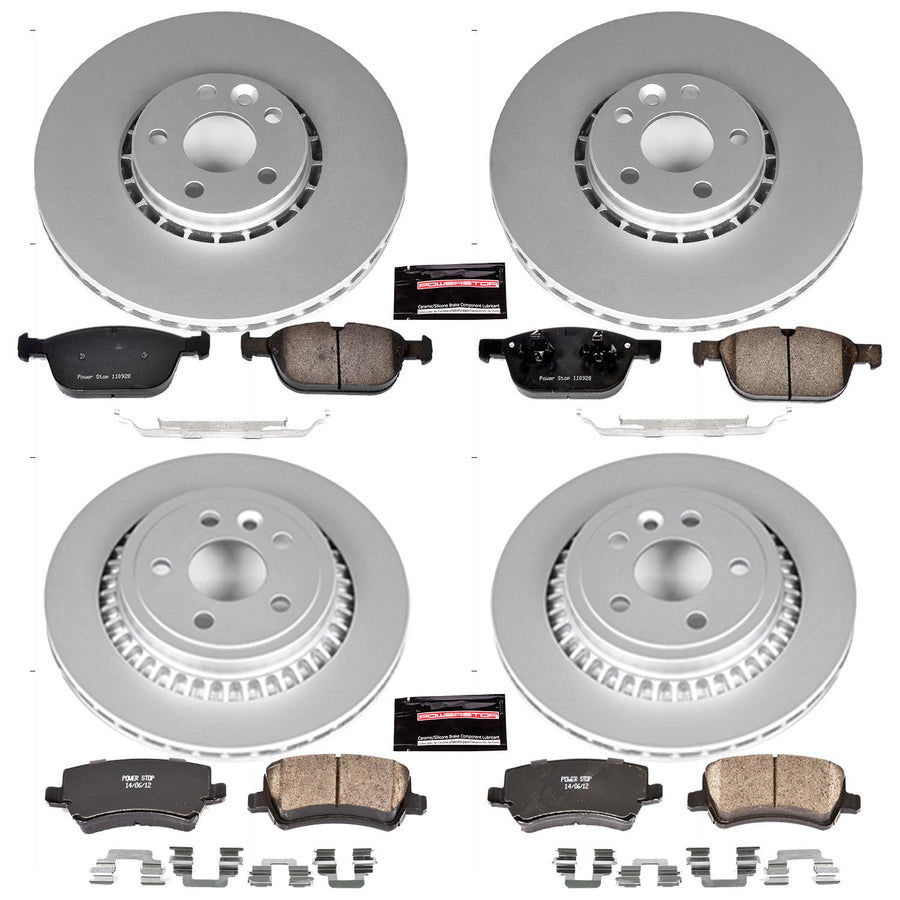 Power Stop Z23 Evolution Geomet® Coated Brake Kit Front and Rear For Volvo XC60 2010-2015 [Vehicle Specific]