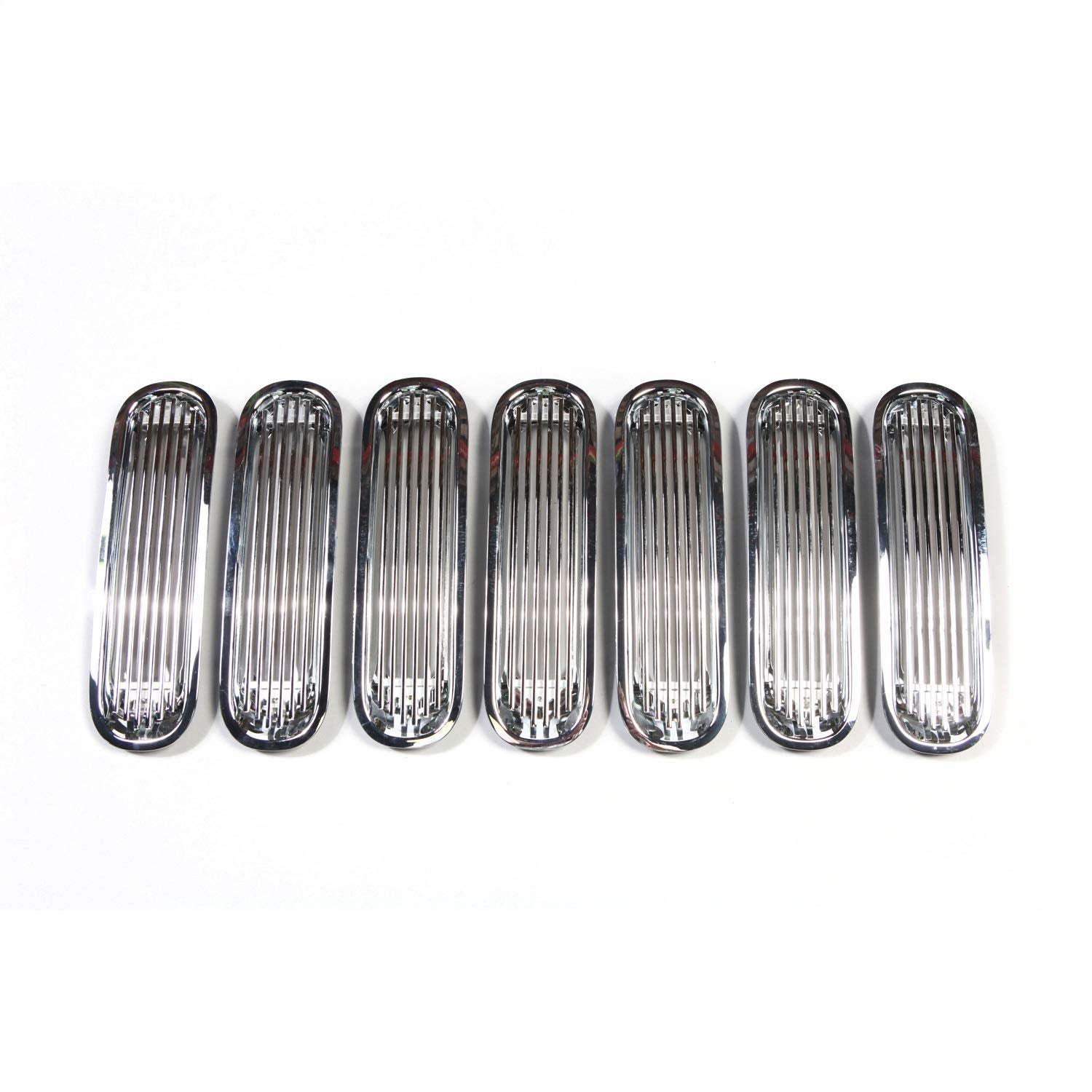 Grille Insert, Billet Style, Polished Aluminum | Rugged Ridge | 11401.20 | Fits 2007-2018 Jeep Wrangler JK