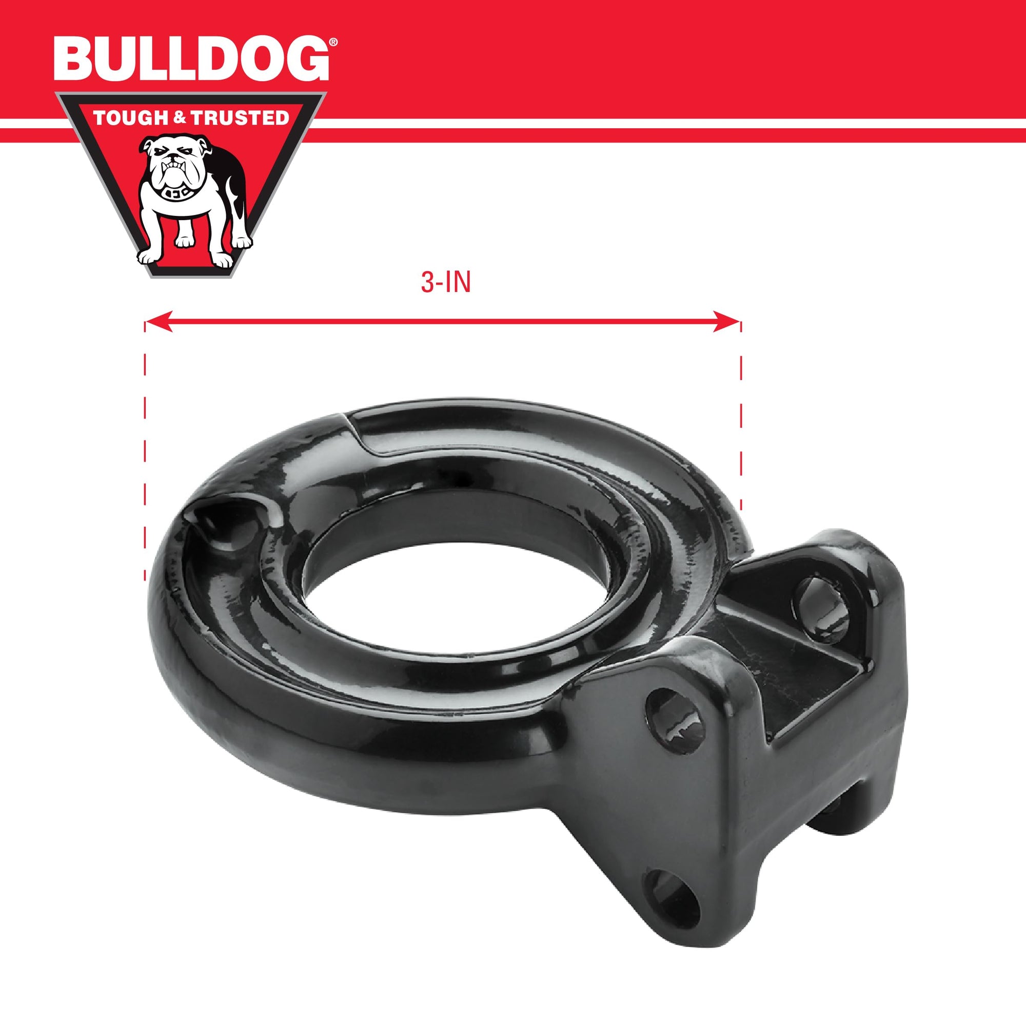 Bulldog 1291020383 Bulldog Cases Adjustable Lunette Ring (3" Dia, 14, 000 lbs. Capacity, Adjustable Channel & Hardware Sold Separately), 1 Pack