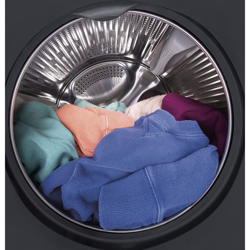 Frontload GE Washer with Steam, 2.4 Cu. Ft. Capacity, White