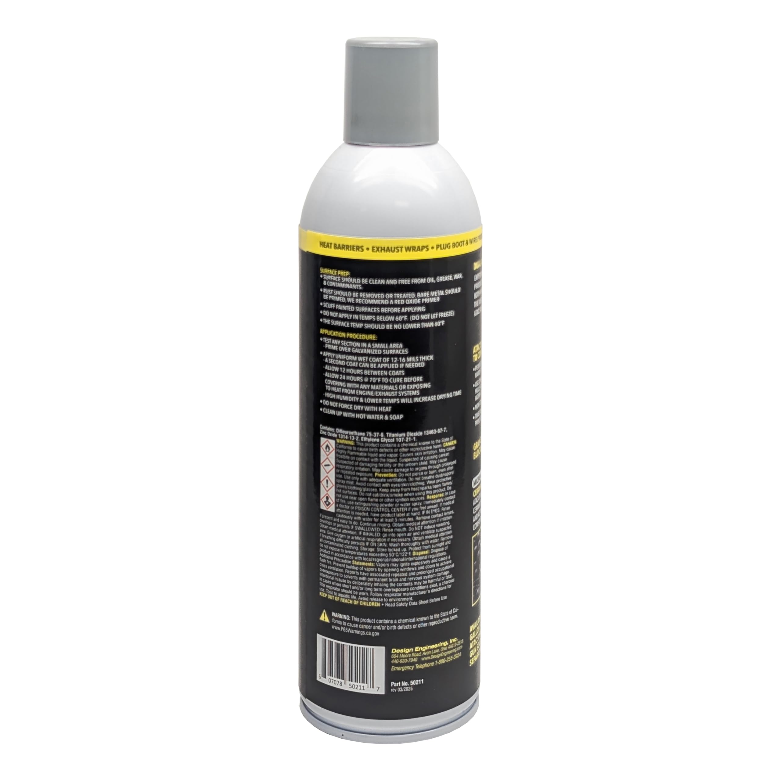 Advanced Thermal Acoustic Coating Design Engineering ATAC | 15 oz Spray-On Ceramic Thermal & Acoustic Barrier Spray | Heat Insulation, Noise & Vibration Dampening, Easy Application