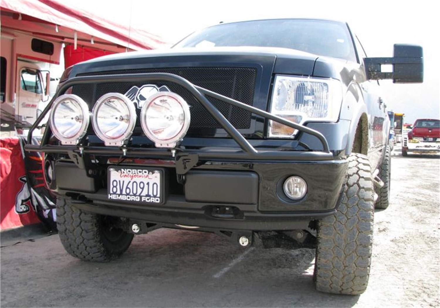 N-Fab Light Mount PreRunner With Tabs | Textured Black | F093LH-TX | Fits 2009-2014 Ford F-150 / Raptor