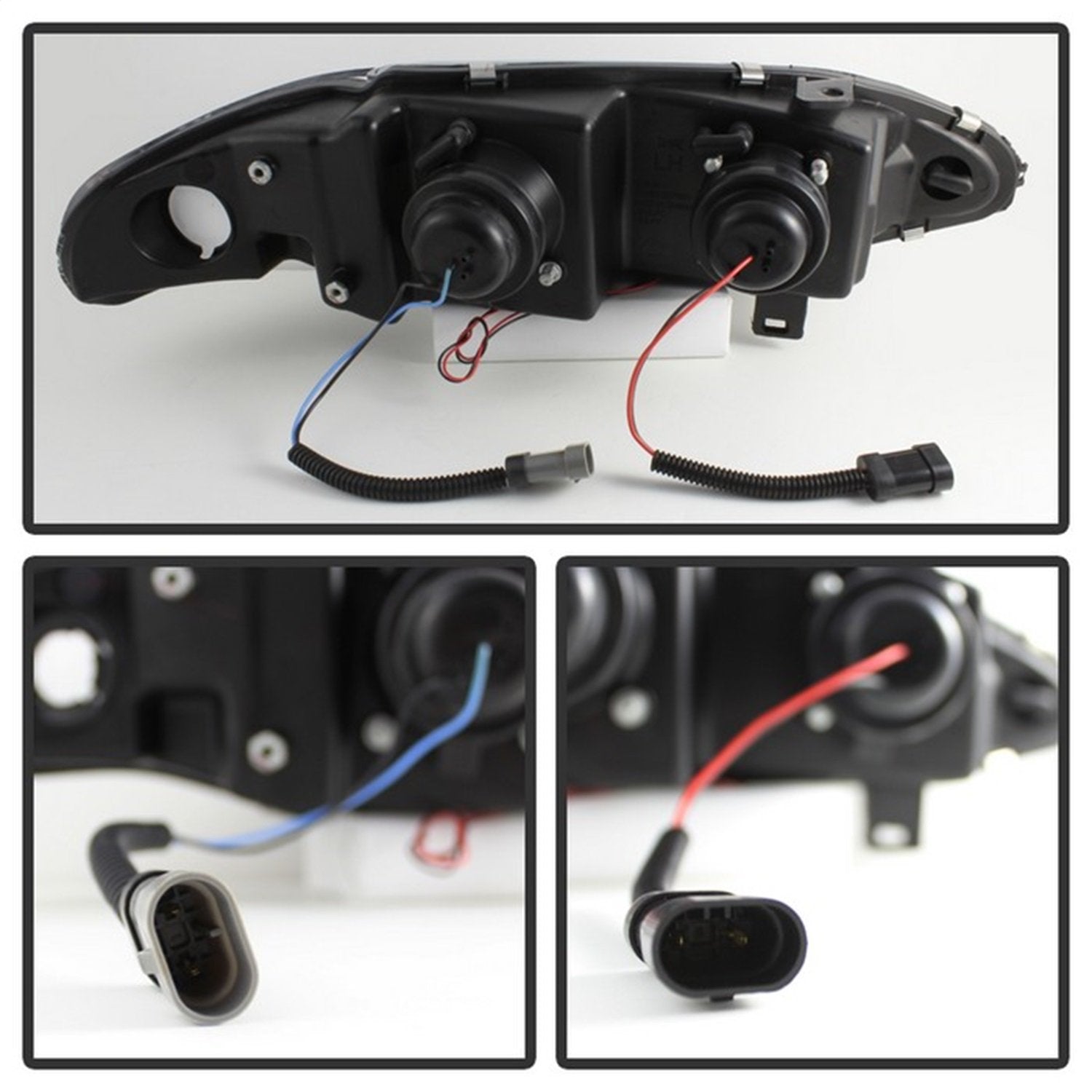 Auto Spyder 5011473 LED Halo Projector Headlights Black/Clear