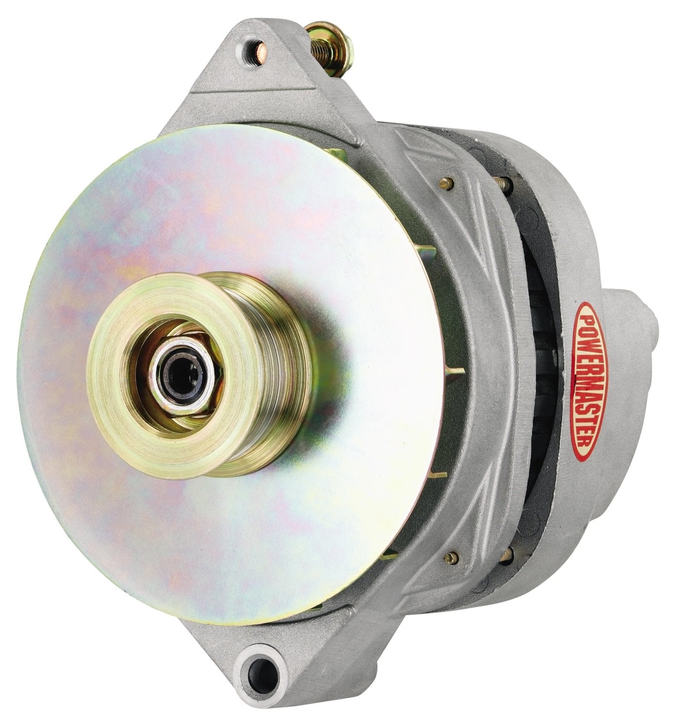 Alt GM CS144 Powermaster Natural 200A 6 grv Pulley/Baffle Str MTG Threaded MTG Ear 1-Wire or OE Hookup