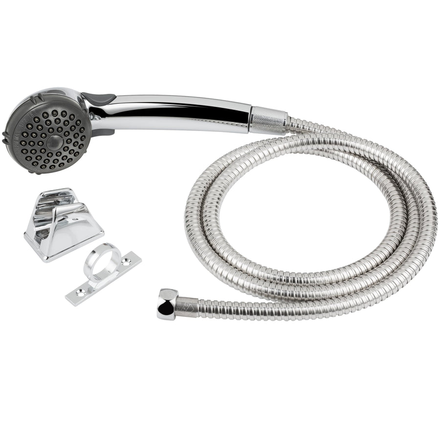 Dura Faucet RV Hand Held Shower Head DF-SA400K-CP - Stainless Steel Hose Kit (Chrome)