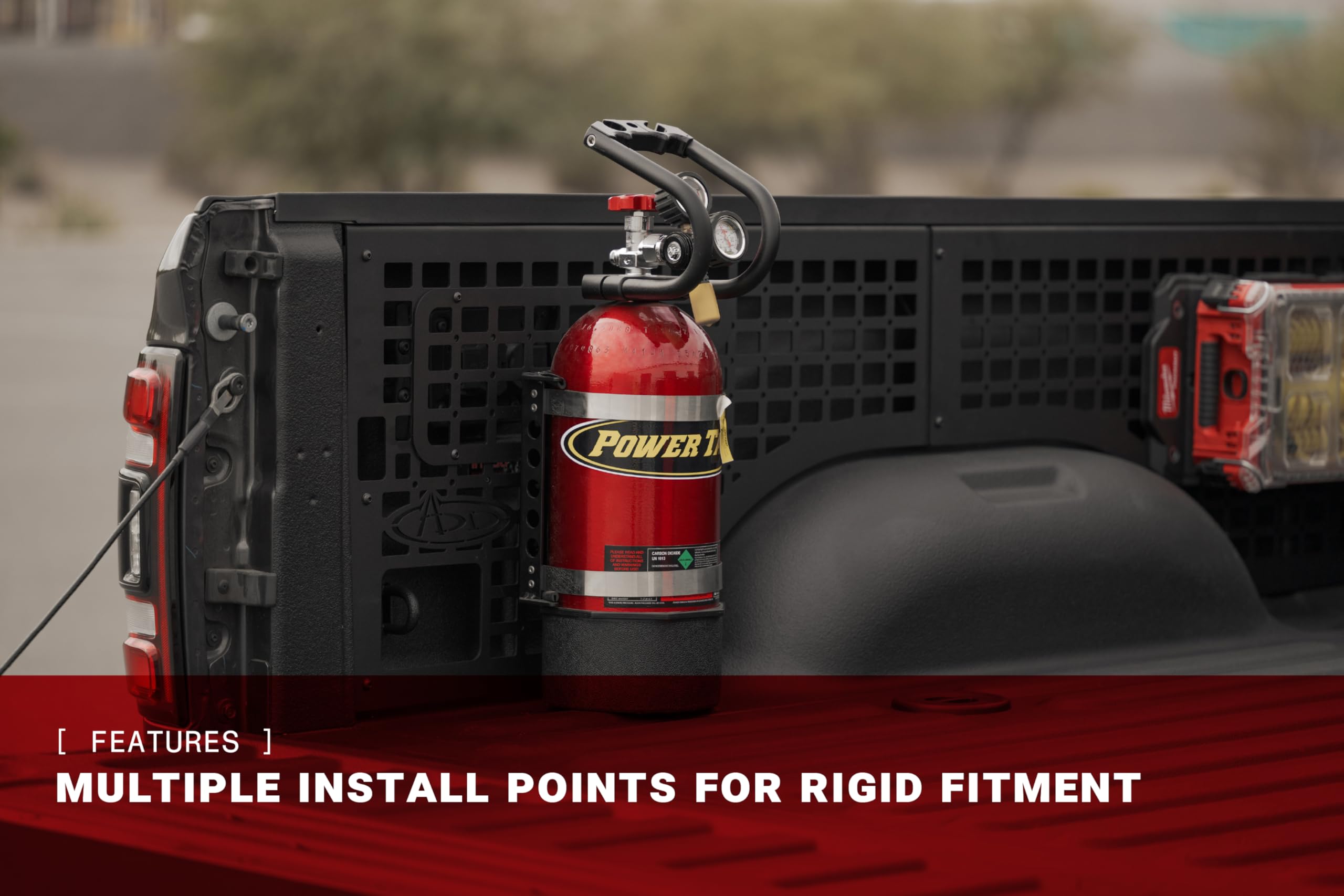 Offroad Bed Side Molle Panels ADD for 2019-2024 Ram HD 2500/3500 | Mounts Tools, Off-Road Supplies, & Recovery Gear | Rigid Fitment | Driver & Passenger Side Variations | Made in The USA (Passenger)