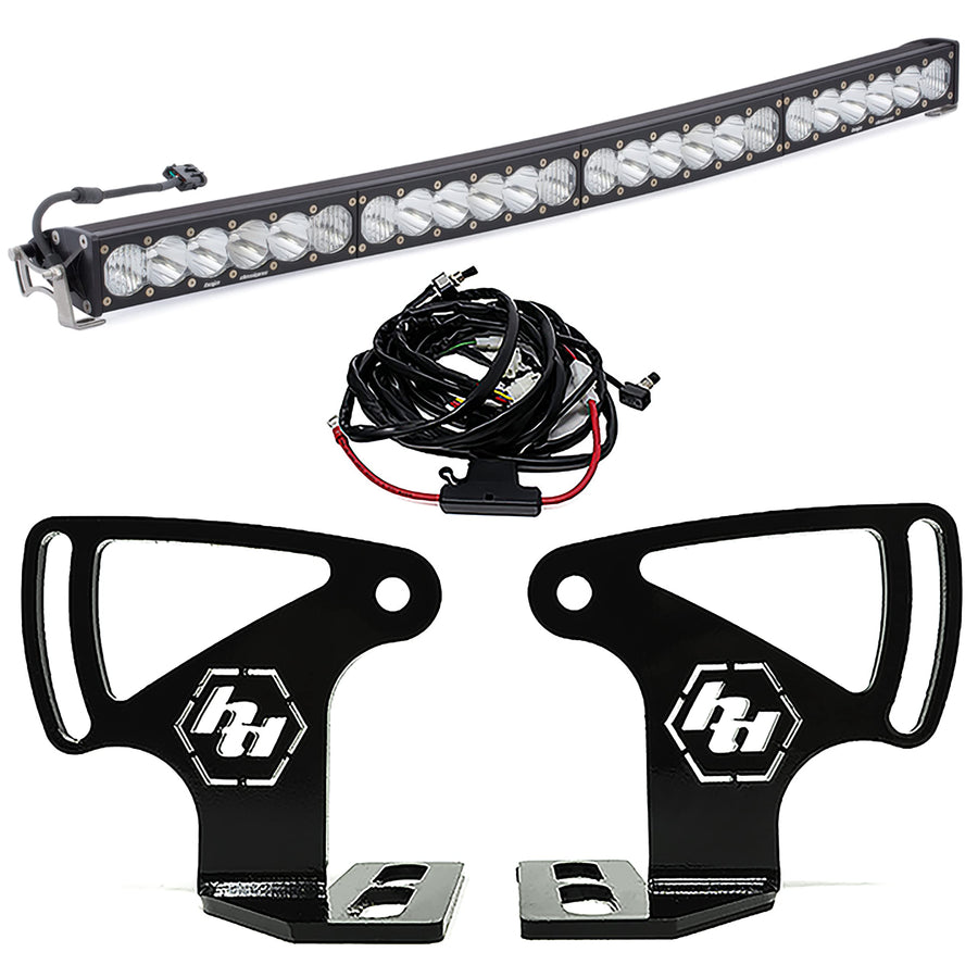 OnX6+ Baja Designs Arc 40-inch LED Light Bar Roof Mount Kit for Textron Wildcat XX UTV 2018-21 (Driving/Combo, Clear)