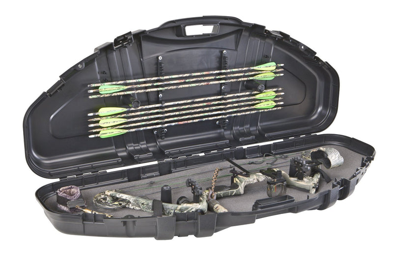 Plano Bow Case Protector PillarLock Series, Black, Archery Storage, Lockable with High-Density Interior Padding, Hard Protective Case, Holds Up to 6 Arrows