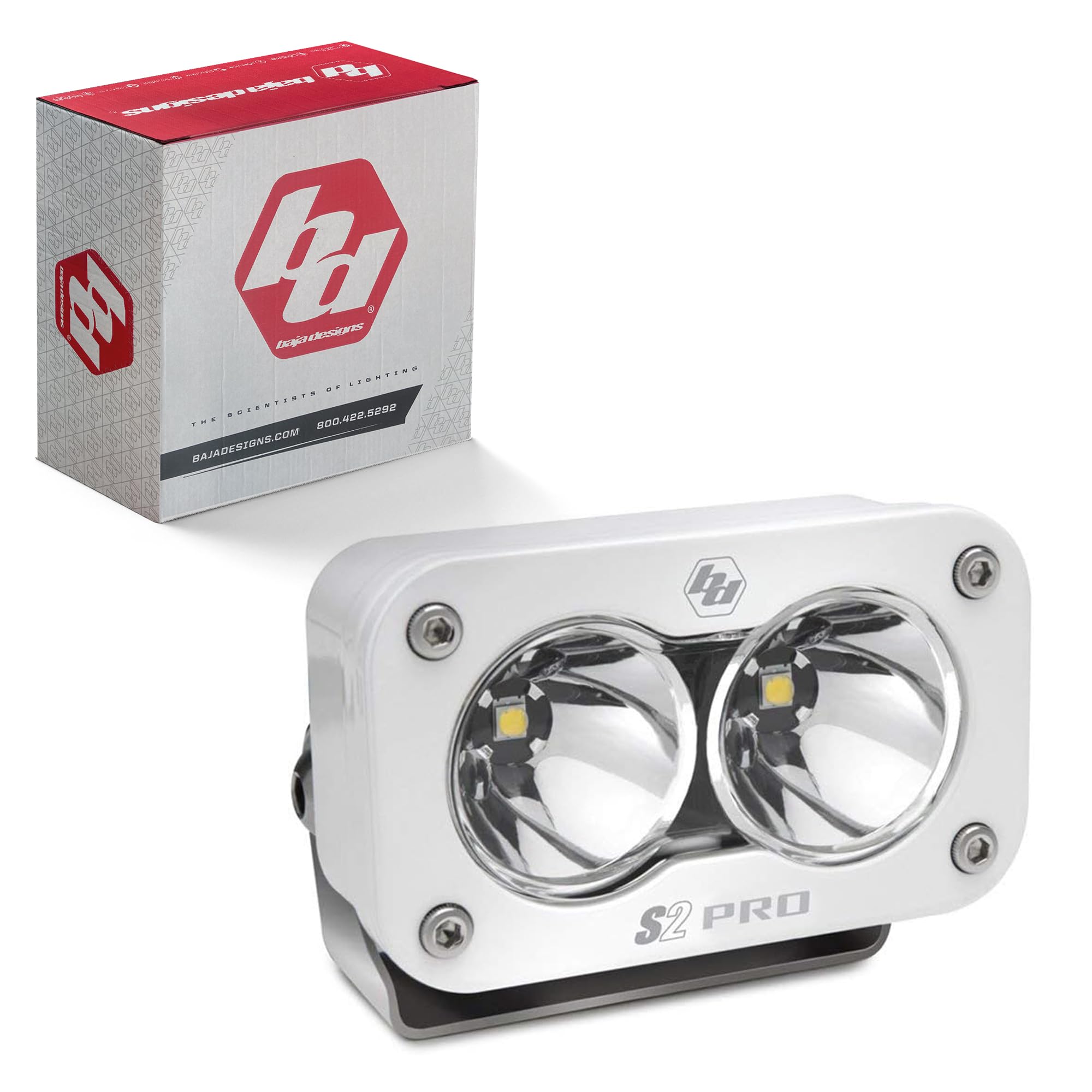 S2 Pro Baja Designs White LED Light Pod (Spot; Clear)