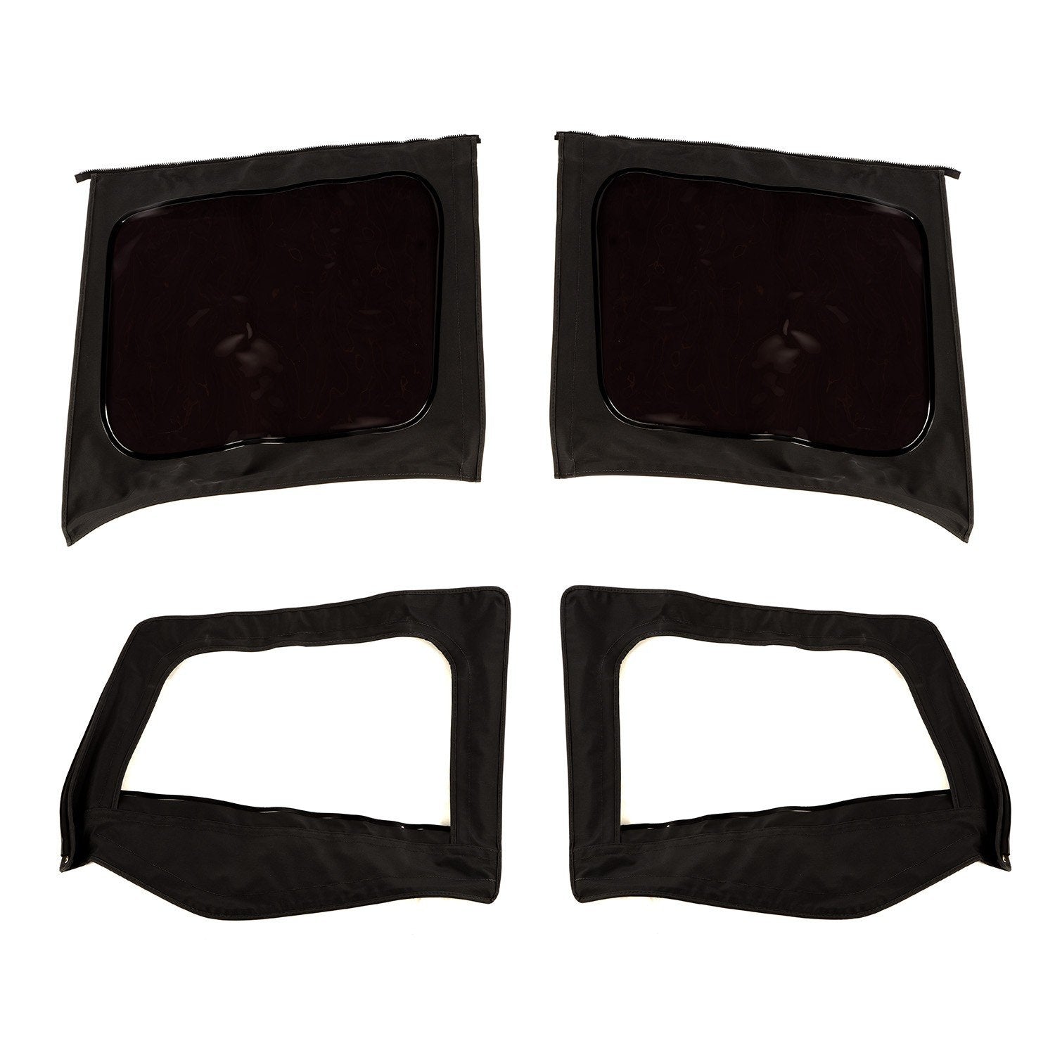 Montana Soft Top, Rugged Ridge | Door Skins, Black Diamond, Tinted | 13752.35 | Fits 1988-1995 Jeep Wrangler YJ