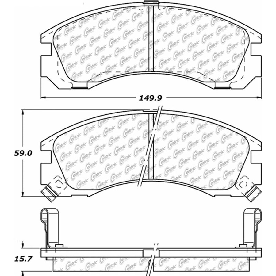 Brake Pad StopTech 105.05301, Ceramic