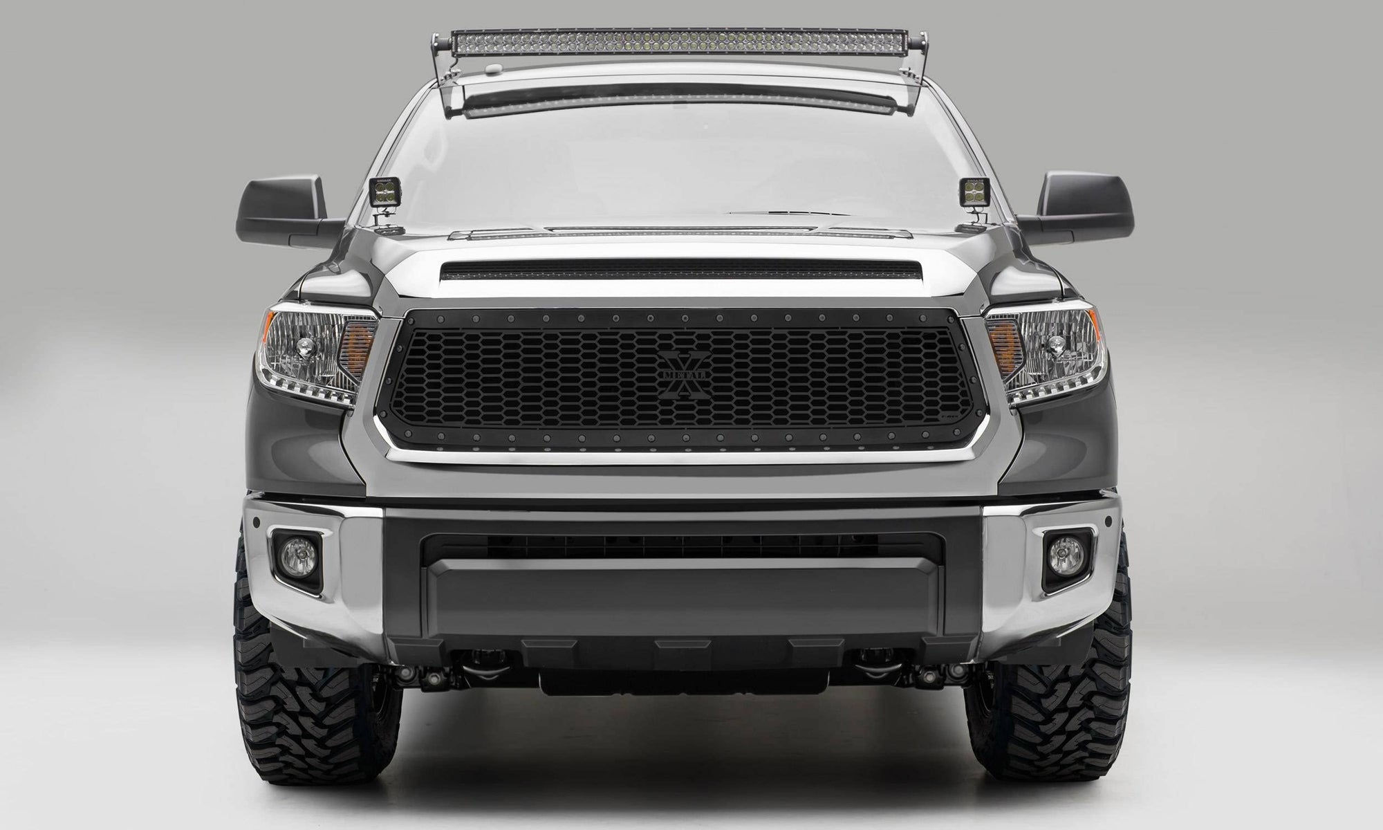 Stealth Laser X Grille, 2014-2017 Tundra, Black, 1 Pc, Replacement, Black Studs - PN #7719641-BR