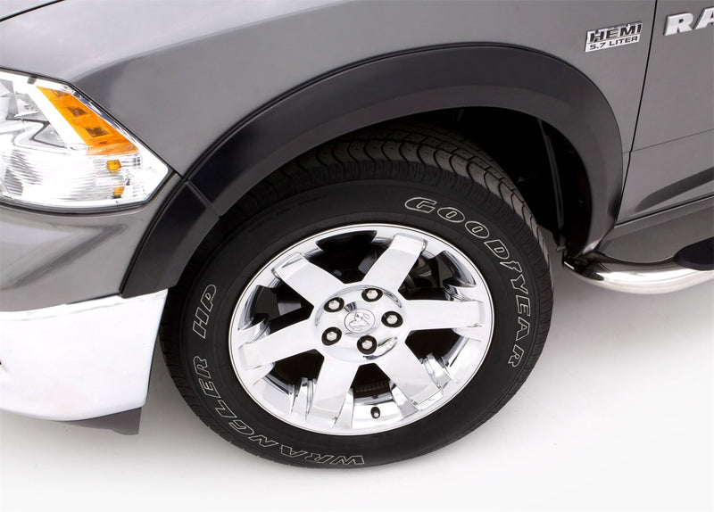 Lund Elite Series SX204S Black Sport Style Standard Front and Rear Fender Flare - 4 Piece