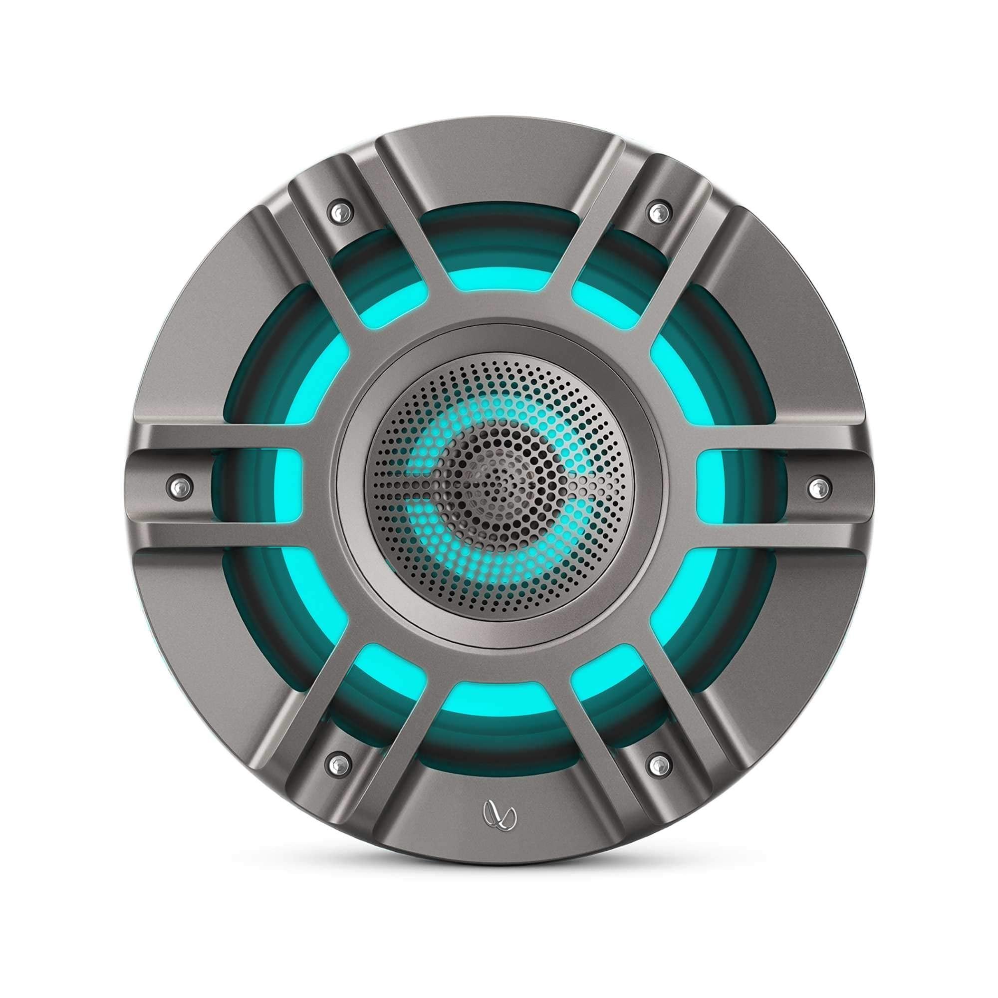 Kappa Marine Infinity KAPPA8135M Titanium 8" Premium 3-Way RGB LED Convertible Speakers