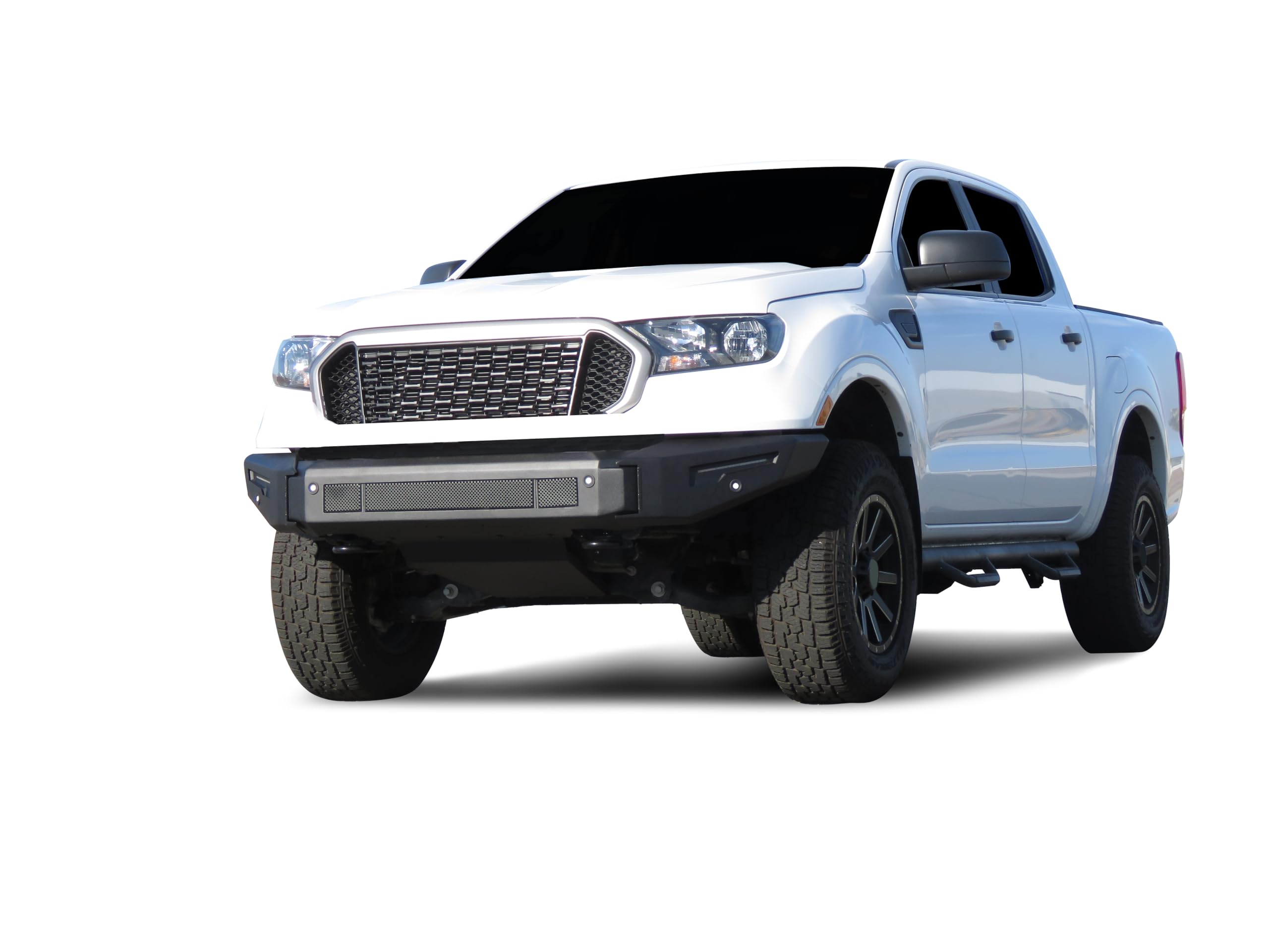 Armour II Heavy Duty Black Horse Modular Front Bumper Modular Matte Black Compatible with 2019-2023 Ford Ranger-AFB-FR19-BU