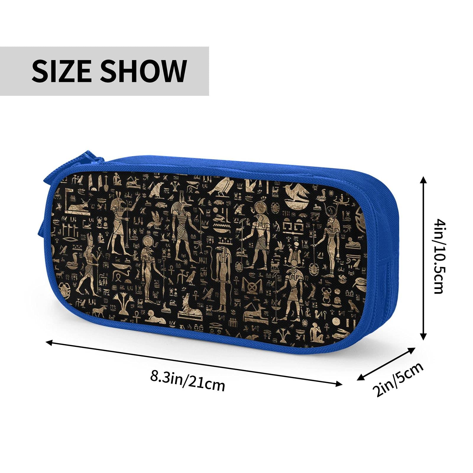 Pencil Case Ancient Egypt Cartoon Animal Pattern, Stationery, Simple, Unisex, Functional, For Students, For Working People, Multi-functional, Stationery Bag, Pen Holder, High Quality