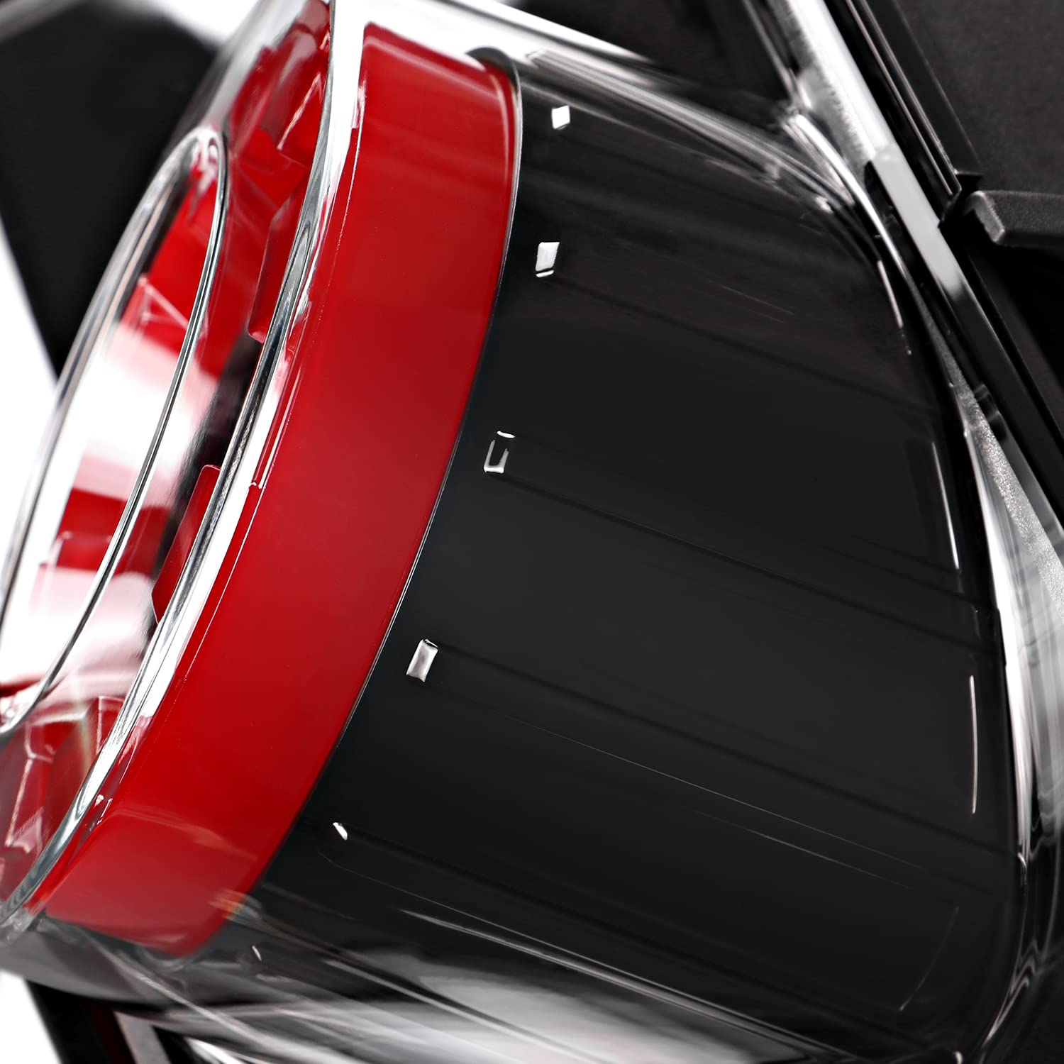 Jet Black SPEC-D TUNING Red LED Sequential Signal Tail Lights Compatible with 2015-2022 Ford Mustang, Left + Right Pair Assembly