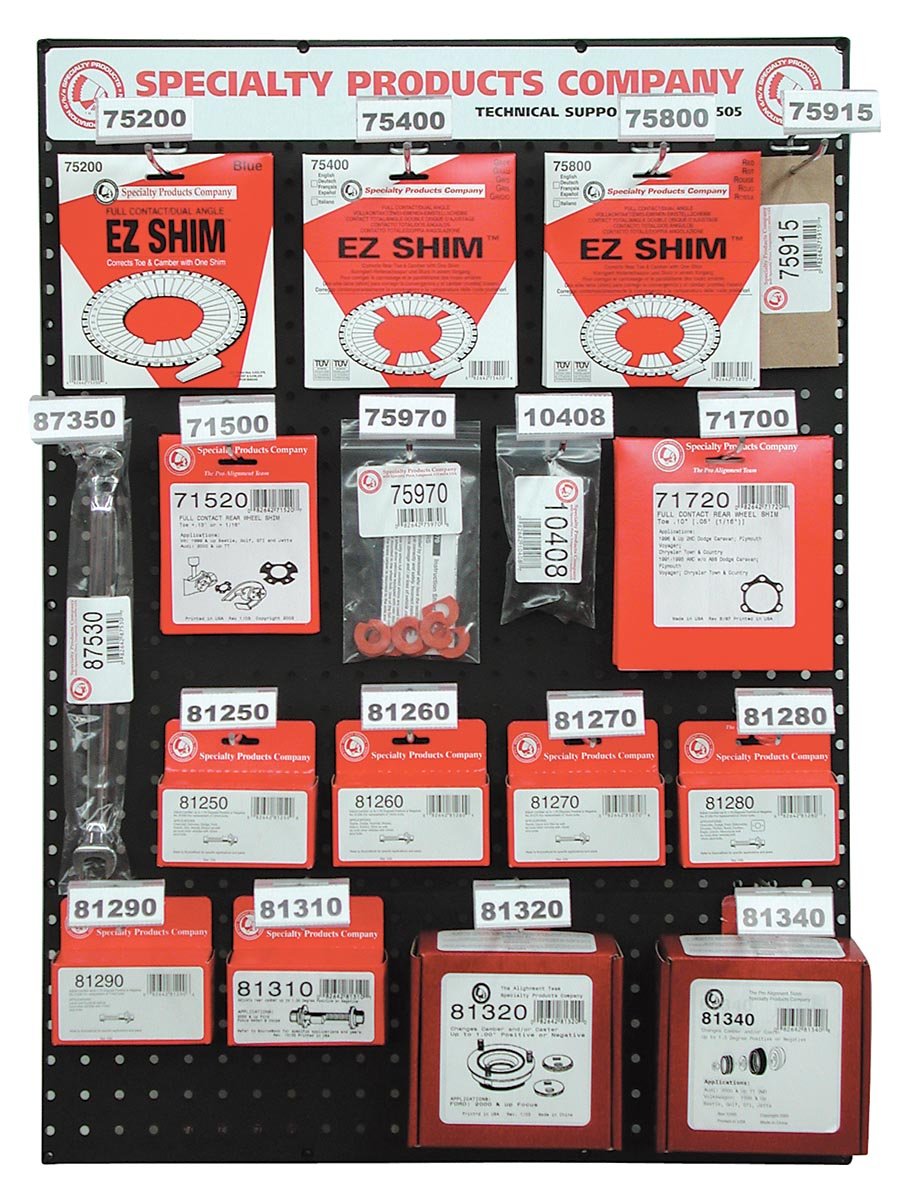88260 Specialty Products Company Kit Assortment Board for Passenger Car