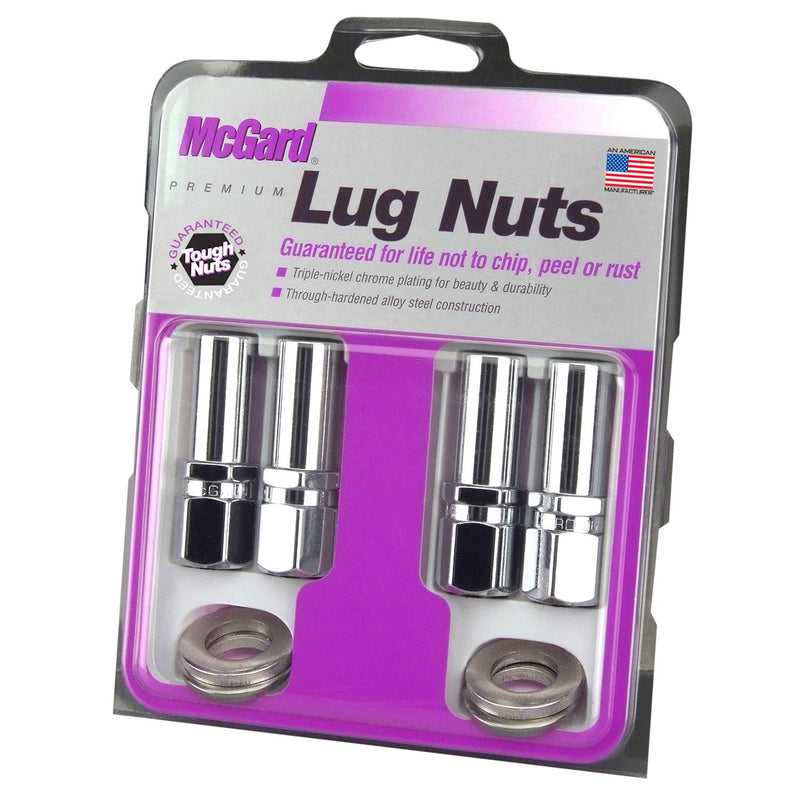 1.365" Shank Style MCGARD Chrome Racing Lug Nut Set (7/16" - 20 Thread Size) - Set of 4