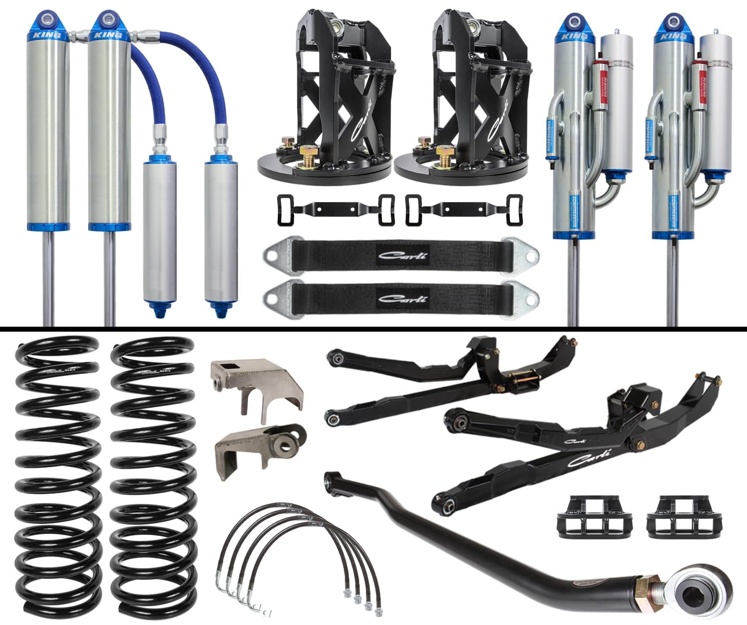3.5 Carli Unchained System, Base, 3” Lift, 10-11 Ram 2500/3500, Diesel, Long Arm