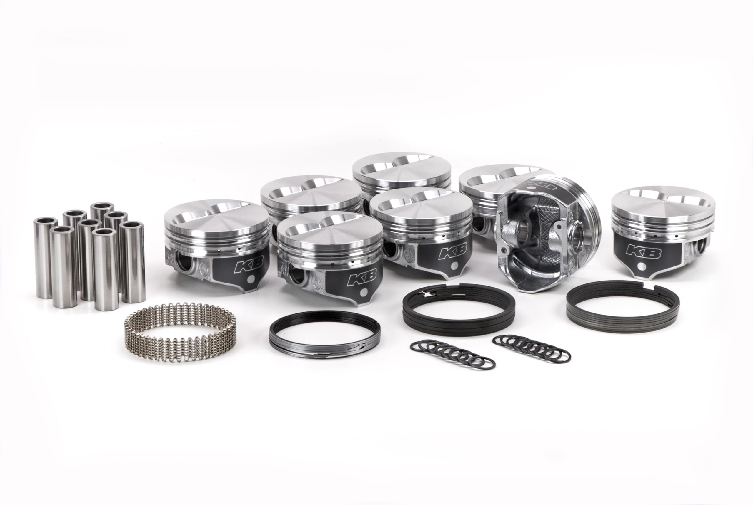 KB PISTONS KB Performance Piston and Rings, Hypereutectic, 4.040 in Bore, 5/64 x 5/64 x 3/16 in Ring Grooves, Minus 7.00 cc