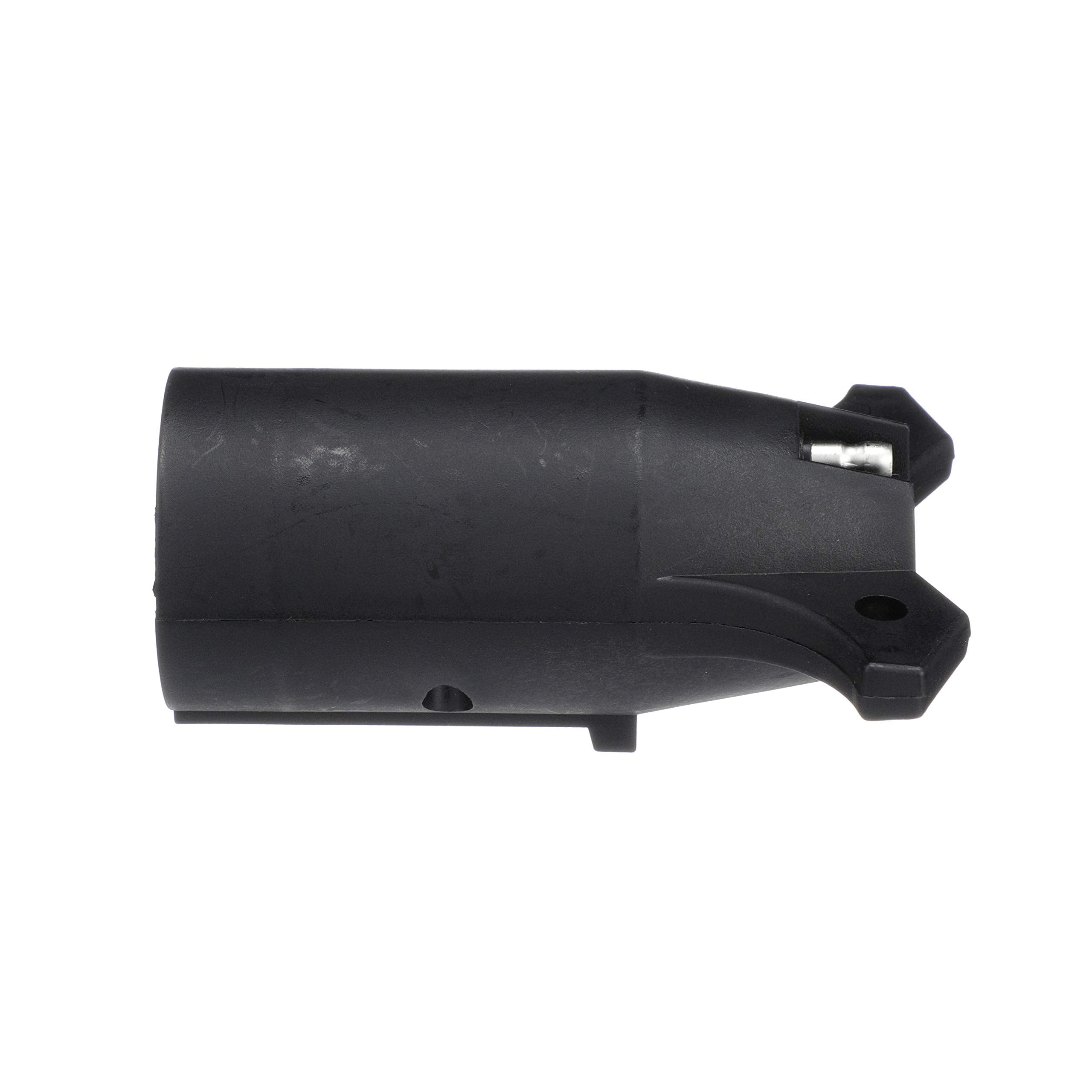 Trailer Adapter Attwood 14135-7 — Connects 7-Blade Round to 4-Pin Flat Connector — for Auxiliary, Taillights and Turn Signals