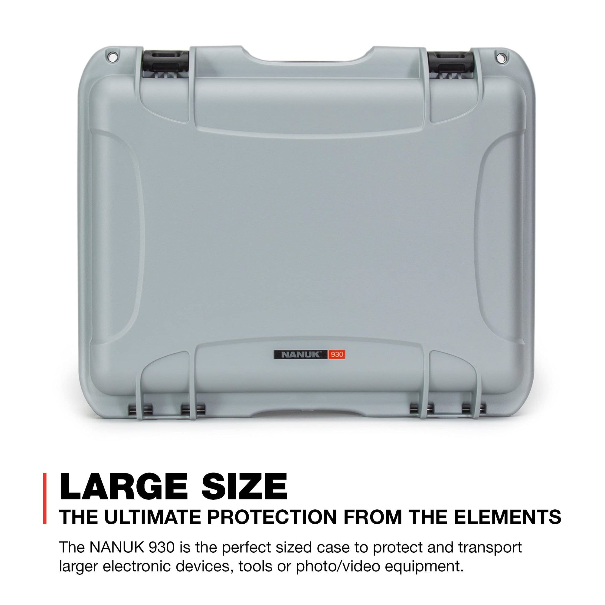 930 Waterproof Hard Case Nanuk with Padded Dividers - Silver,930-2005