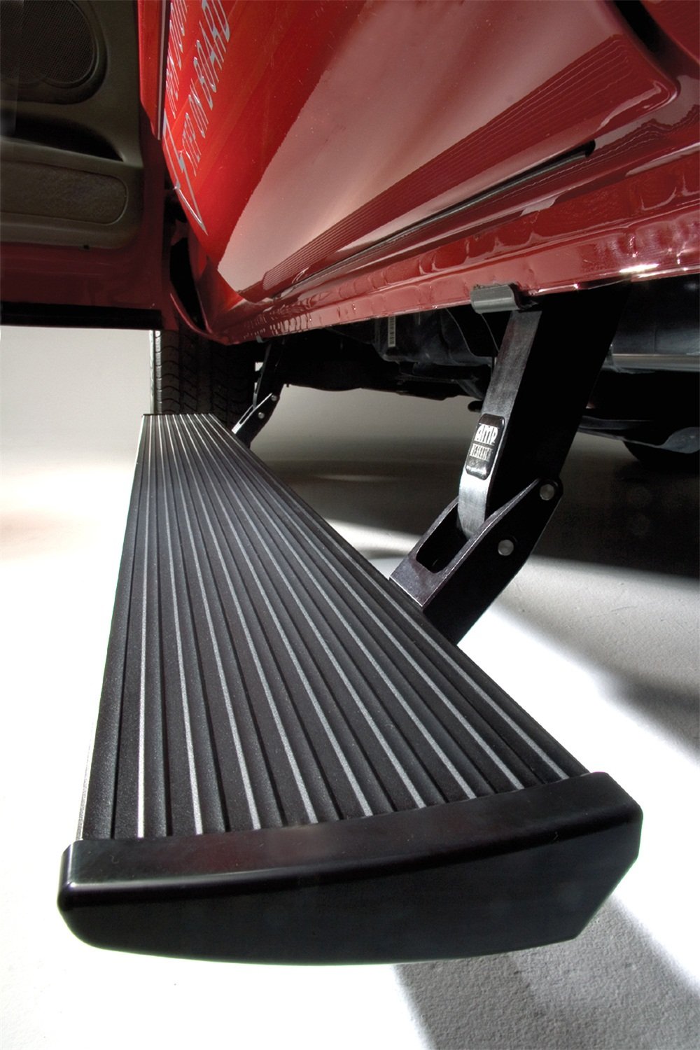 PowerStep AMP Research 75149-01A; Trim Strip Kit; Silver; Incl. 2 Polished Stainless Steel Strips