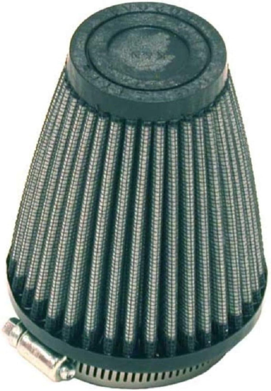 High-Flow K&N Original Lifetime Universal Clamp-On Air Filter: High Performance, Premium, Washable: Flange Diameter: 2.25 In, Filter Height: 4 In, Flange Length: 0.625 In, Shape: Round Tapered, R-1260