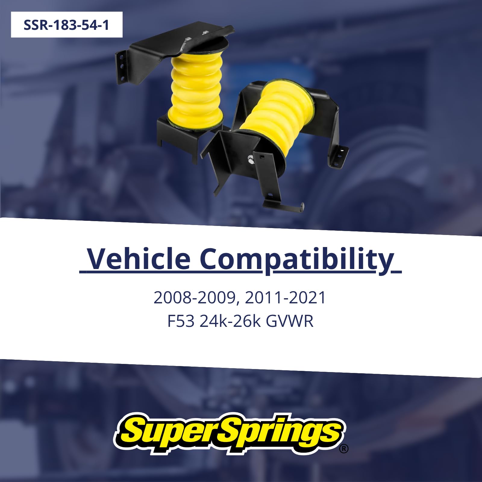 SSR-183-54-1 | SuperSprings International SumoSprings Rear for Ford F-53, silver