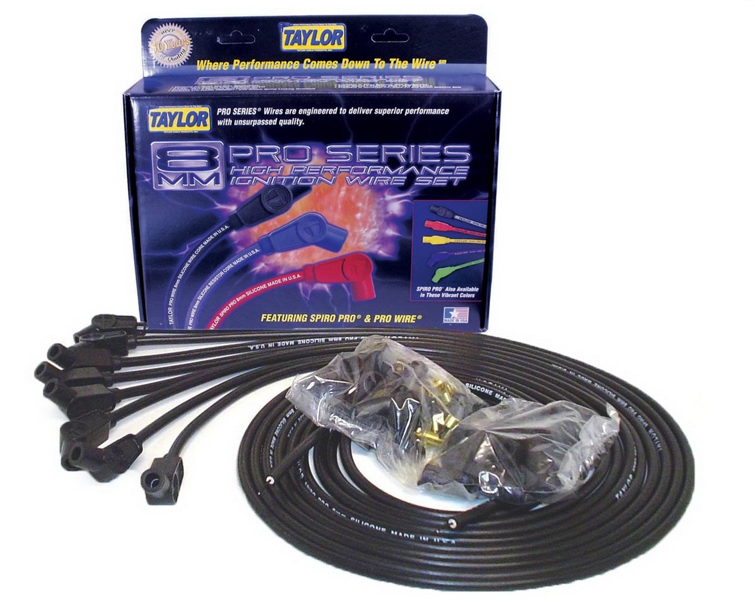 Spiro-Pro Taylor Cable 73053 Black Spark Plug Wire Set