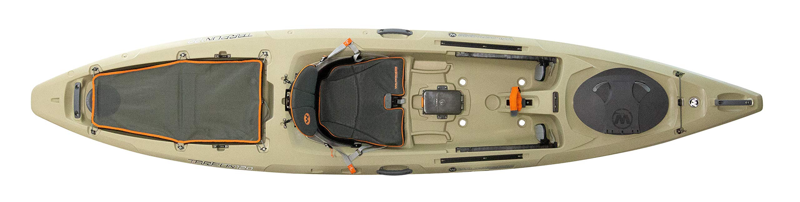 Wilderness Systems 120 Tarpon - Sit on Top Fishing Kayak - Premium Angler Kayak - Adjustable and Designed Seat - 12.3 ft - Fossil Tan