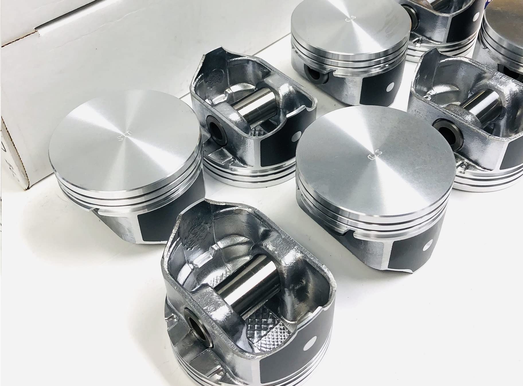 Set of (8) Pistons compatible with 2002-08 6.0L GM Chevrolet LQ9 LS2 LS Corvette Escalade GTO