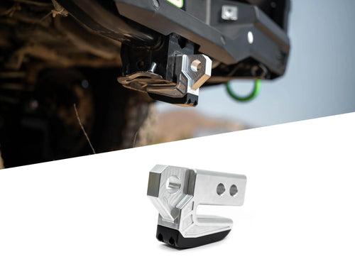 Xtract Hitch Skid Plate DV8 Offroad | Hitch Mounted Rear Skid Plate | 1" Thick Mount for 3/4" D-Ring | Designed to Mount to 2" Receiver with a 5/8" Pin | 13,000 lb Working Load Limit (Raw)