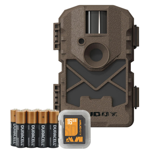 Pro Cam 20 Muddy Combo - 20 MP & 720 Video at 30FPS 0.5 Sec Trigger Speed 80Ft Detection IR Range Durable Hunting Outdoor Scouting Trail Camera, 8 AA Batteries & 16GB SD Card Included