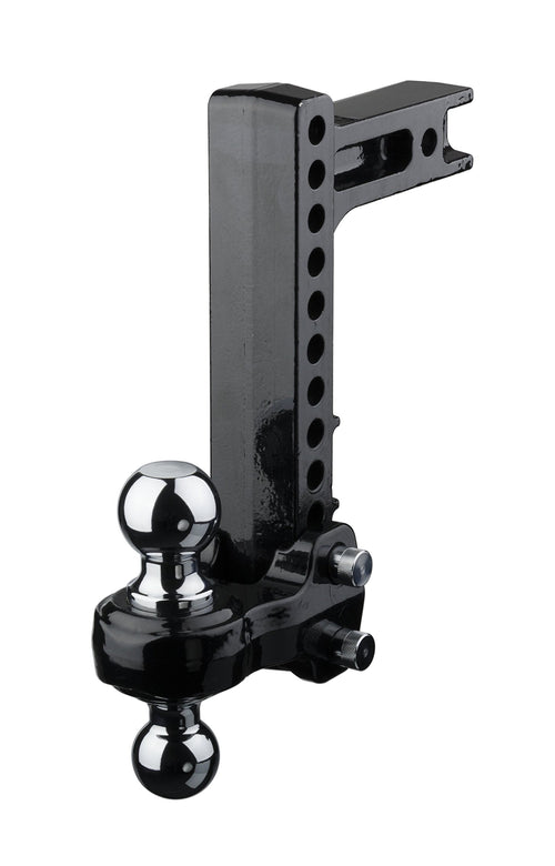 Fastway Solid Steel Flash 49-00-5900 Adjustable Steel Ball Mount with 10 Inch Drop, 2 Inch Shank, and Chrome Plated Balls