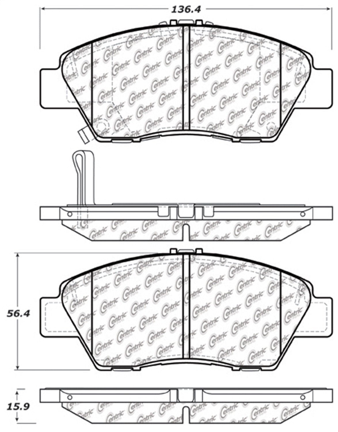 Sport Brake Pads StopTech 309.13940 with Shims and Hardware