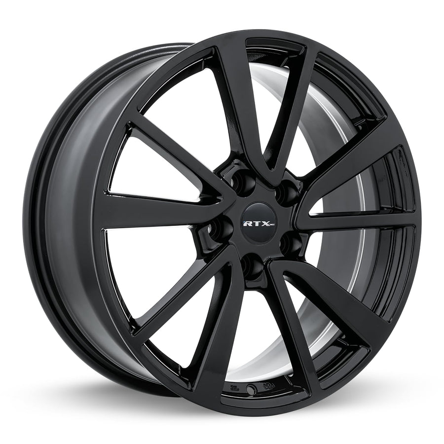 ROGUE RTX Custom Wheel - 18x8, 35 Offset, 5x114.3 Bolt Pattern, 66.1mm Hub - Gloss Black Rim