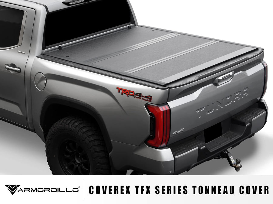 CoveRex TFX Series Armordillo USA Low Profile Hard Tri-Fold Truck Bed Tonneau Cover Fits 1997-2003 Ford F150 / 2004 Heritage / 1997-1999 F250 Light Duty 6.5 Ft (78") Bed
