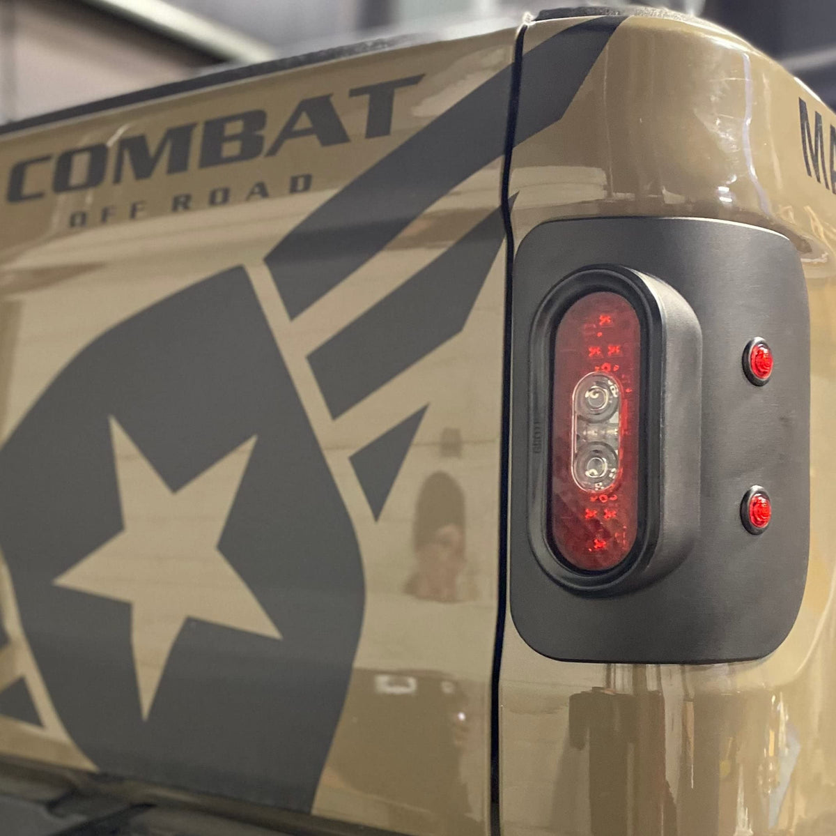 Combat Off Road Tail Gunner LED Tail Lights Jeep JT Gladiator Compatible - Flush Mount, SAE/DOT Approved