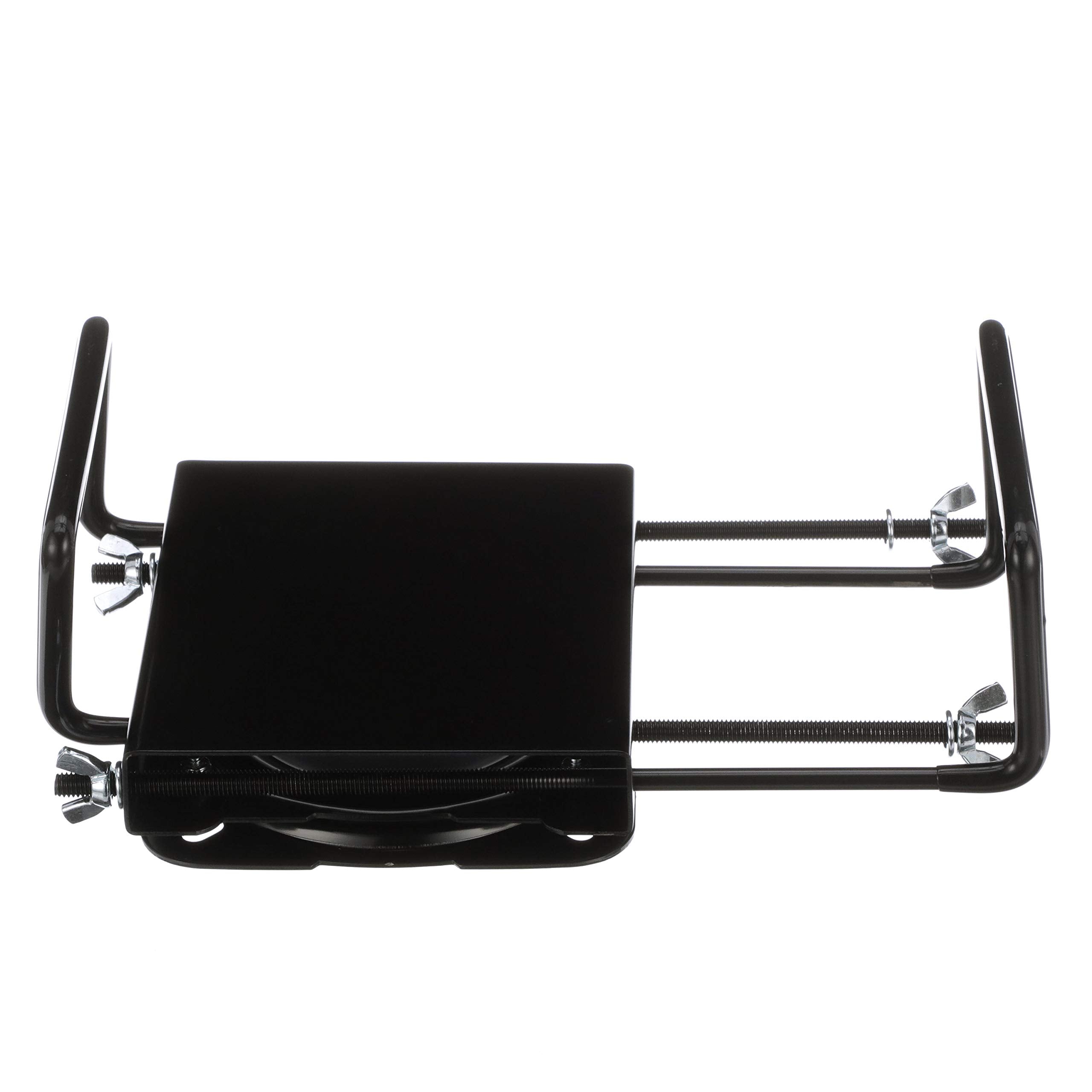attwood Seat Mount 15700-3, Clamp-On with Swivel, Adjusts from 7 ½ inches to 18 inches, Black, Powder-Coated Aluminum