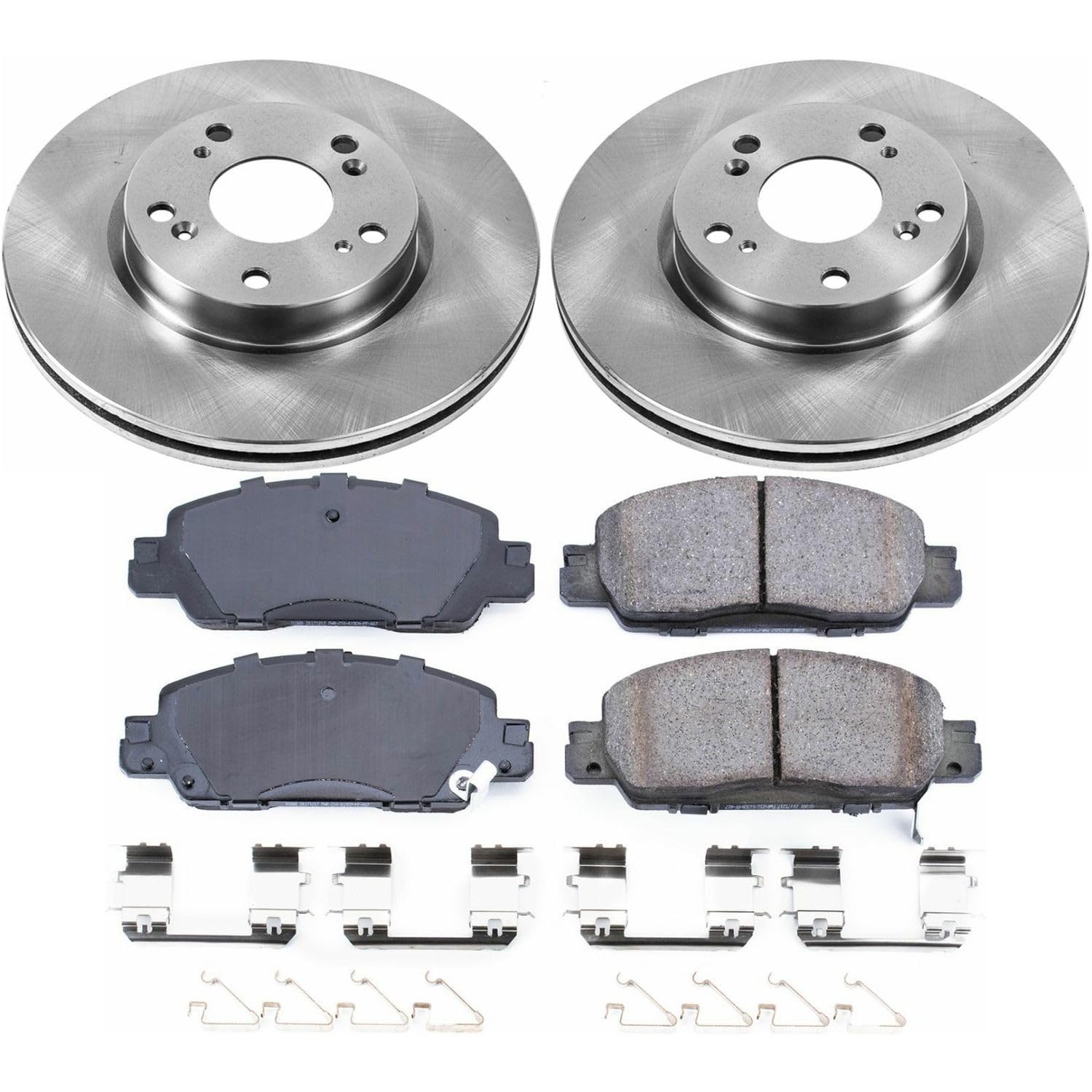 Power Stop KOE7345 Front Replacement Brake Kit-OE Brake Rotors & Ceramic Brake Pads For Honda Accord 2016-2017 [Model Specific]